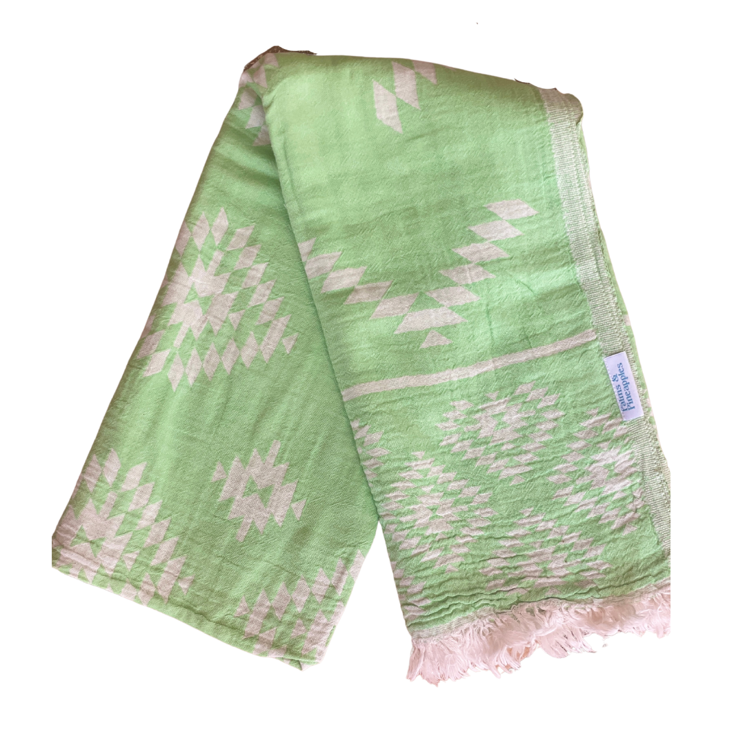 Aztec - lime green - Palms & Pineapples