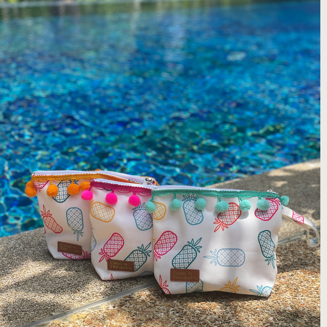 Pineapple Pouch Bag - Palms & Pineapples