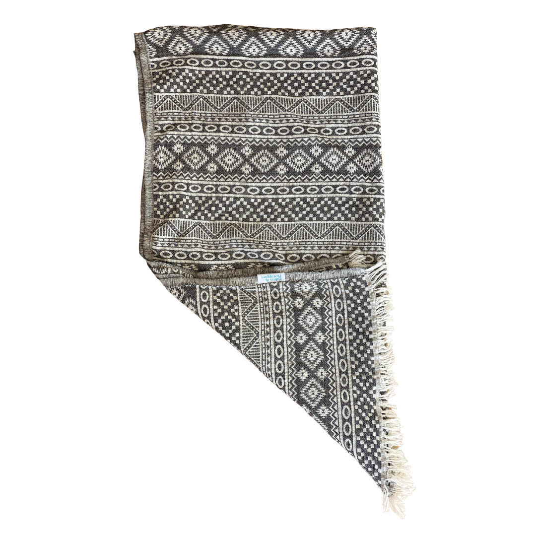 Geometric - Charcoal grey - Palms & Pineapples