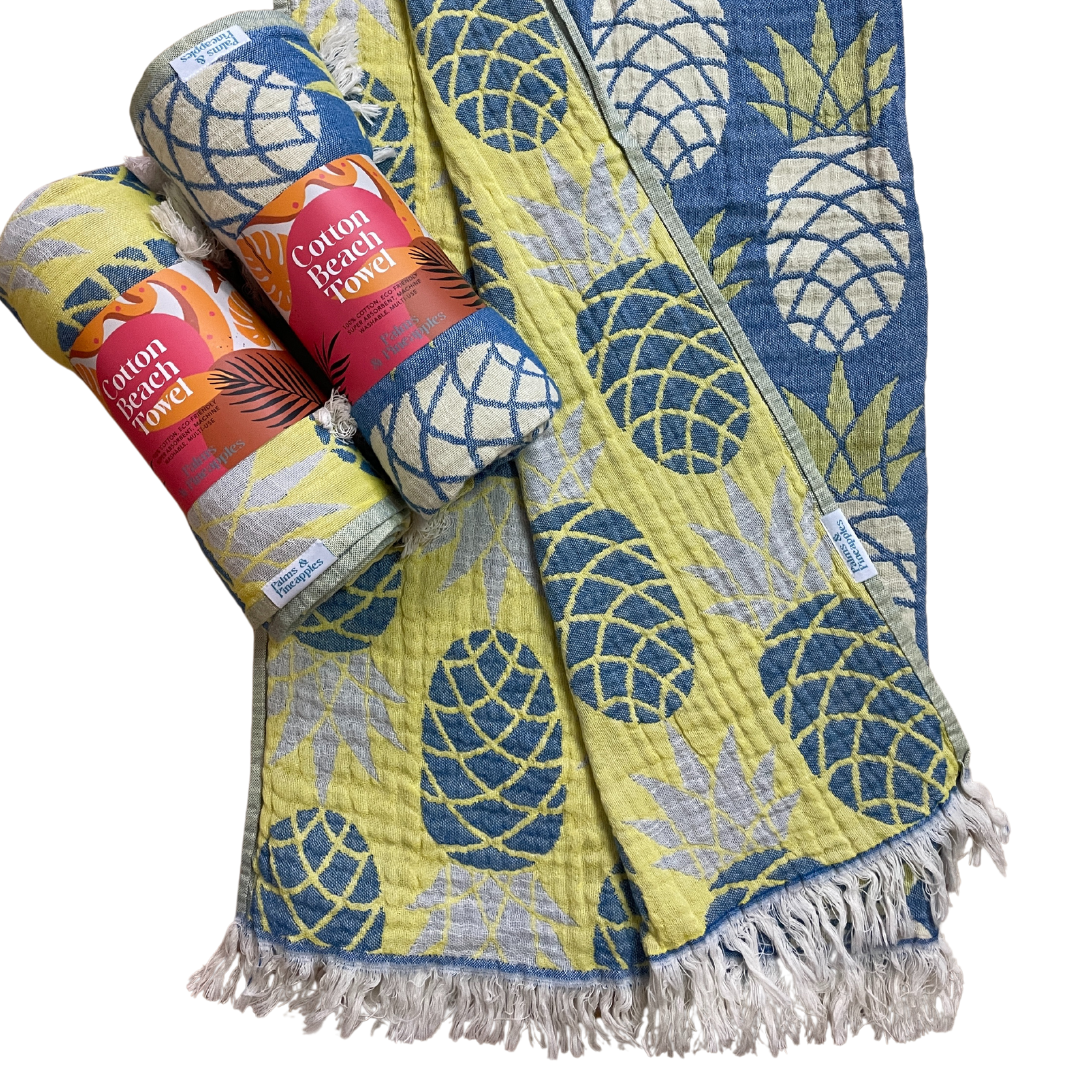 Pineapple - Yellow/ Blue - Palms & Pineapples