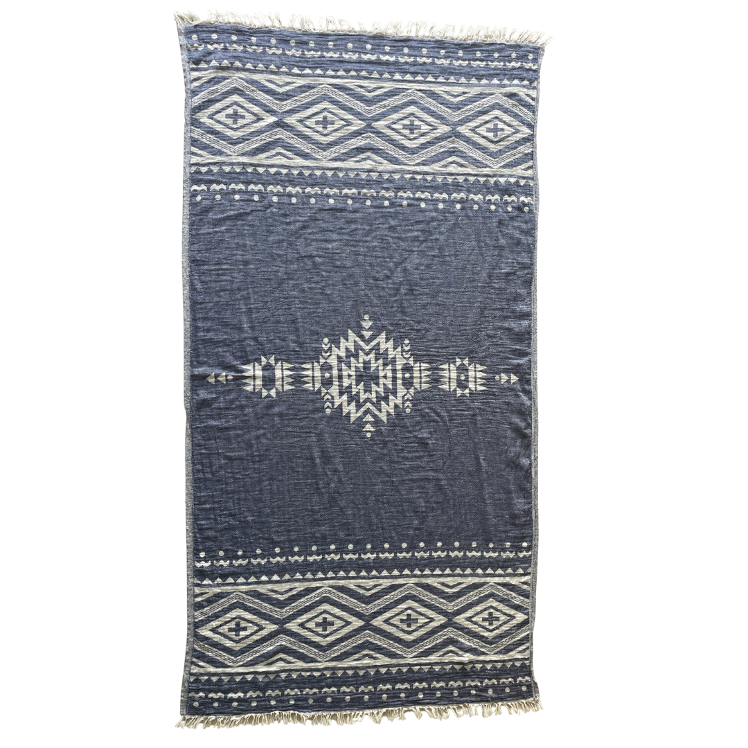 Plus - Navy - Palms & Pineapples