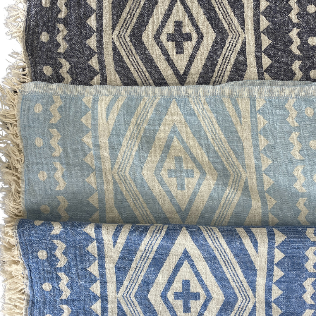 Plus - Light Blue - Palms & Pineapples