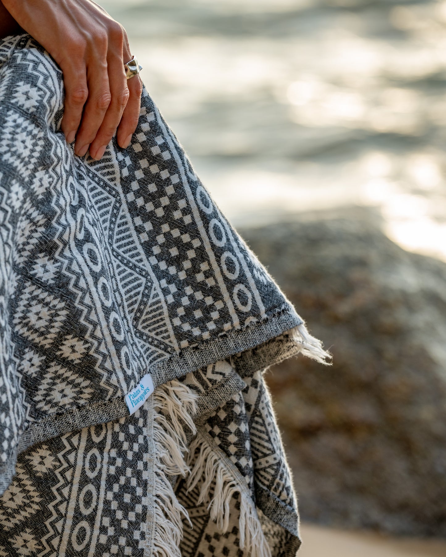Geometric - Charcoal grey - Palms & Pineapples