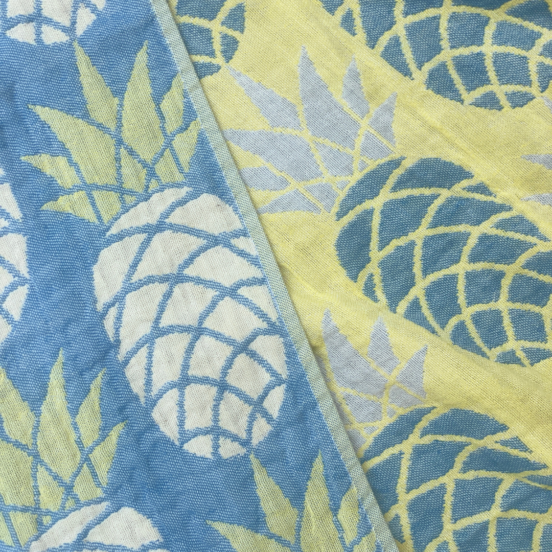 Pineapple - Yellow/ Blue - Palms & Pineapples