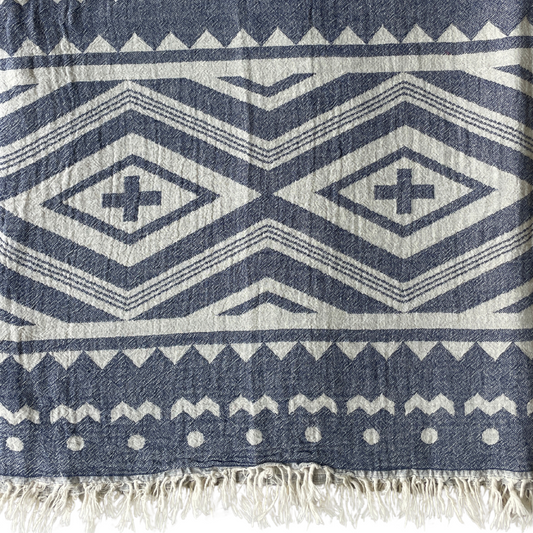 Plus - Navy - Palms & Pineapples