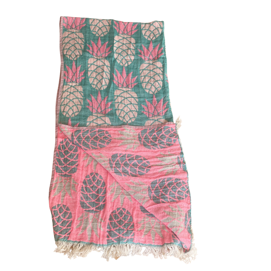 Pineapple - Turquoise/ Pink