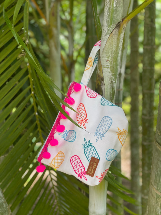 Pineapple Pouch Bag - Palms & Pineapples