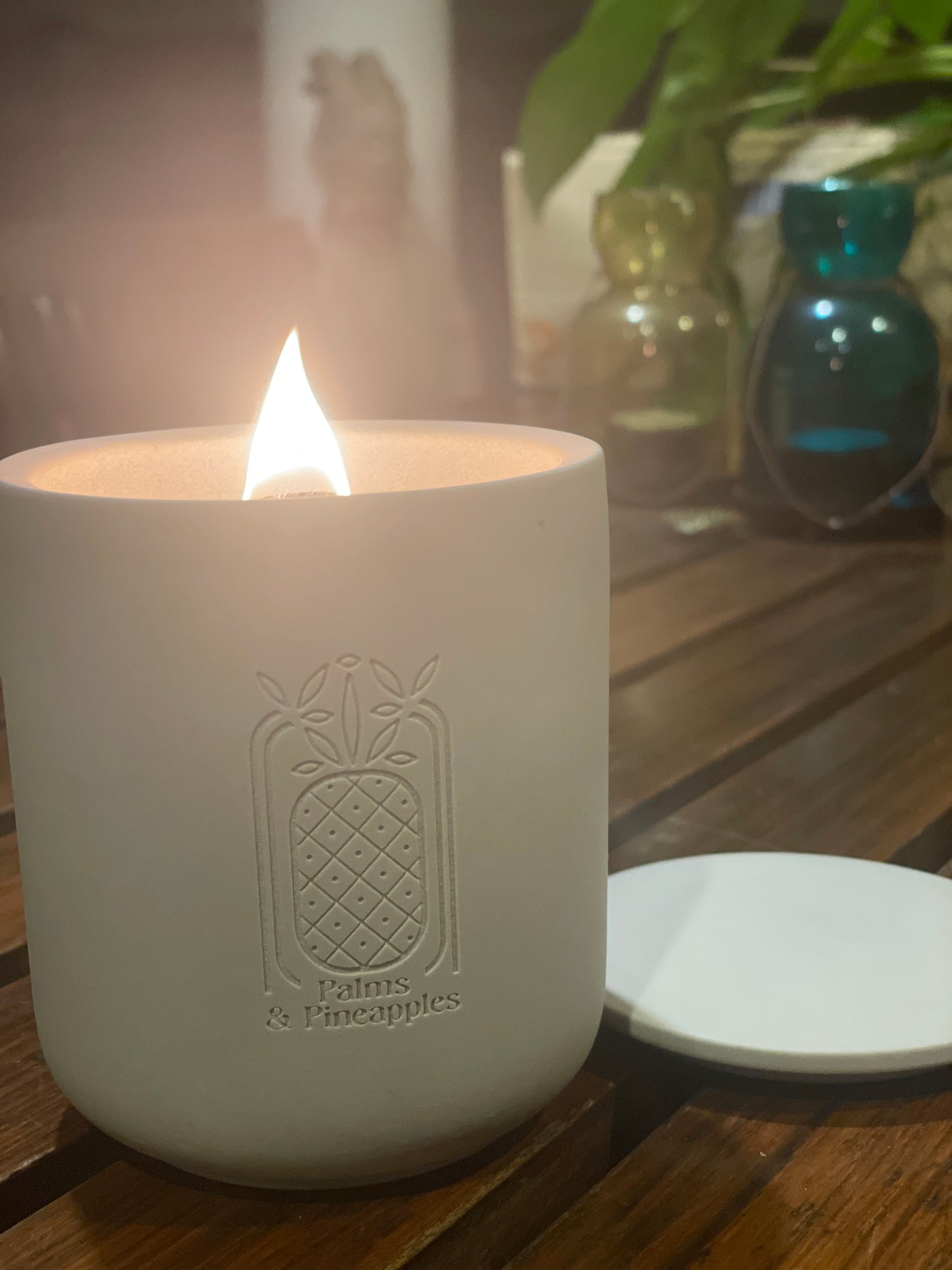 Ceramic Tropical Candle