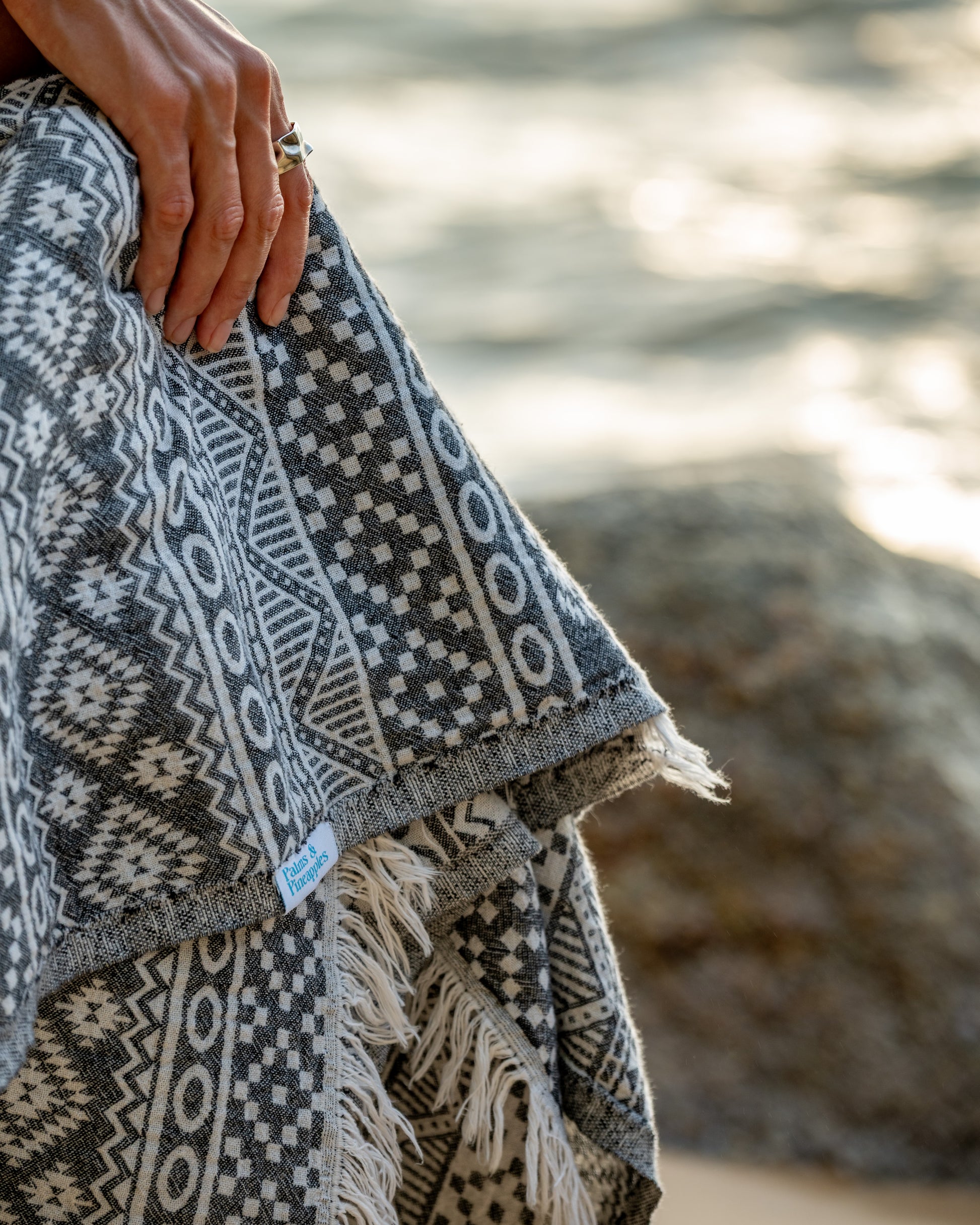 Geometric - Charcoal grey - Palms & Pineapples