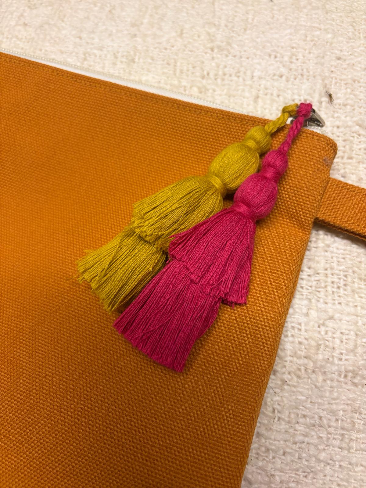 Mustard Canvas Pouch bag