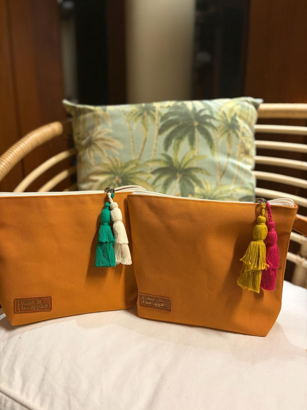 Mustard Canvas Pouch bag